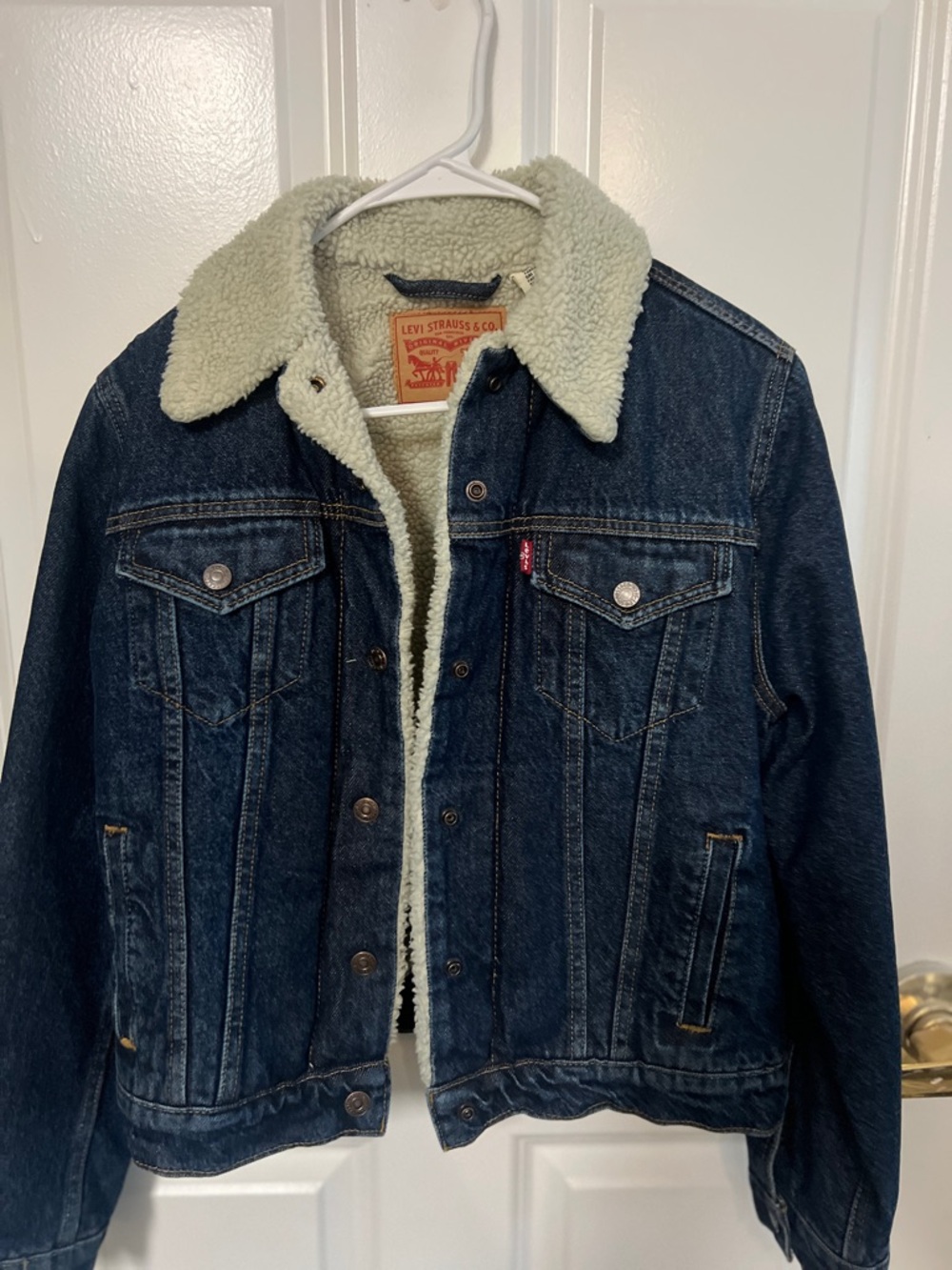 Levi's Denim Jacket with Cream Sherpa Lining